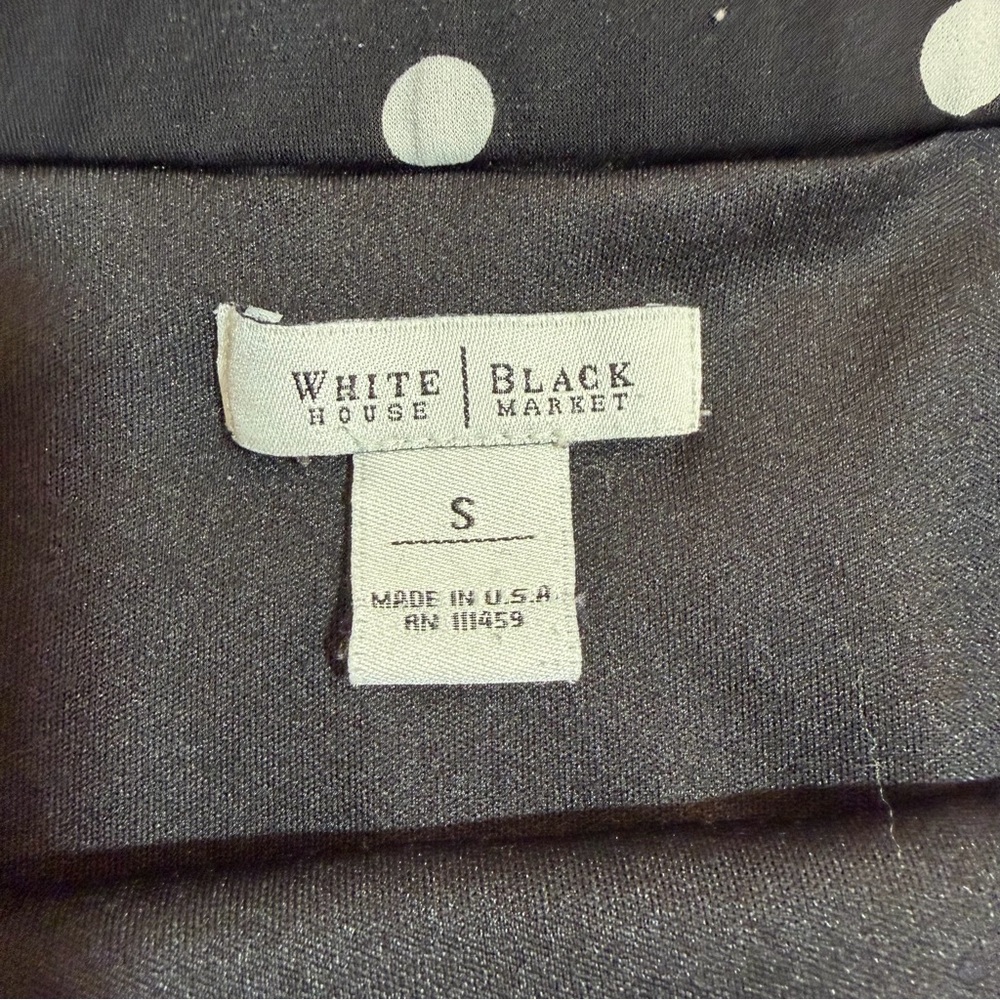 White House Black Market Strapless Dress S Polka Dot Y2K Coastal Cowgirl Mini - Picture 3 of 8